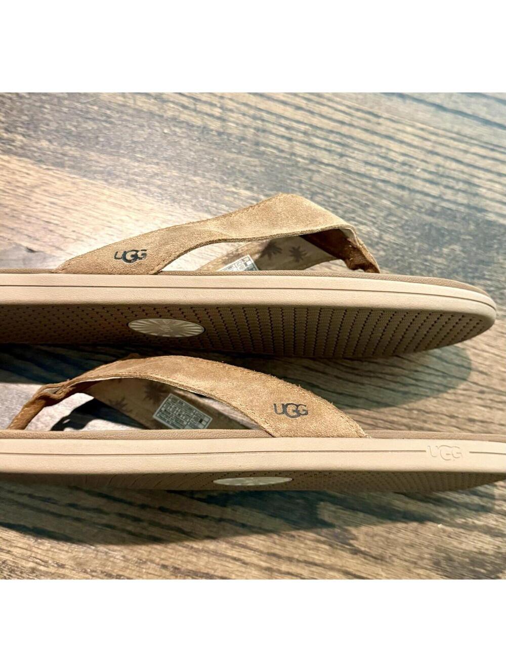 UGG Brookside Men's Brown Flip Flop Sandals US Size 13 - Picture 5 of 7